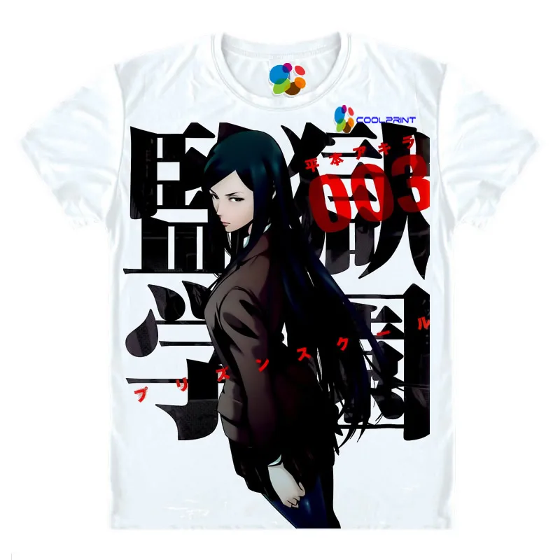 Аниме рубашка Coolprint футболки для школы тюрьмы многостильные рубашки Meiko Shiraki Hana