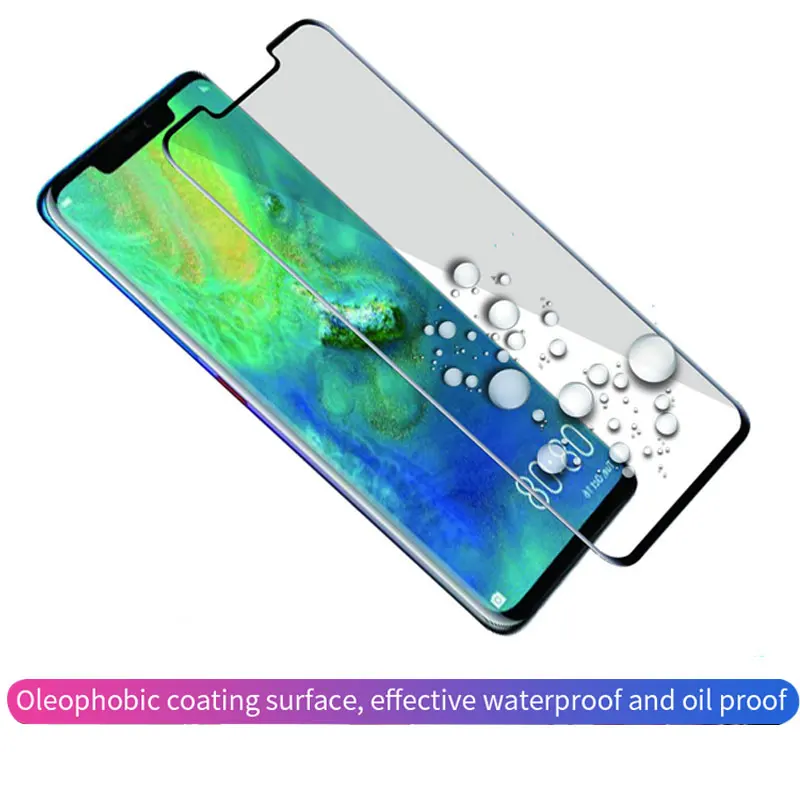 20D Tempered Glass For Huawei Mate 20 Pro 30 Lite Full Glue Cover Protective P20 P30 Screen Protector Film | Мобильные телефоны и