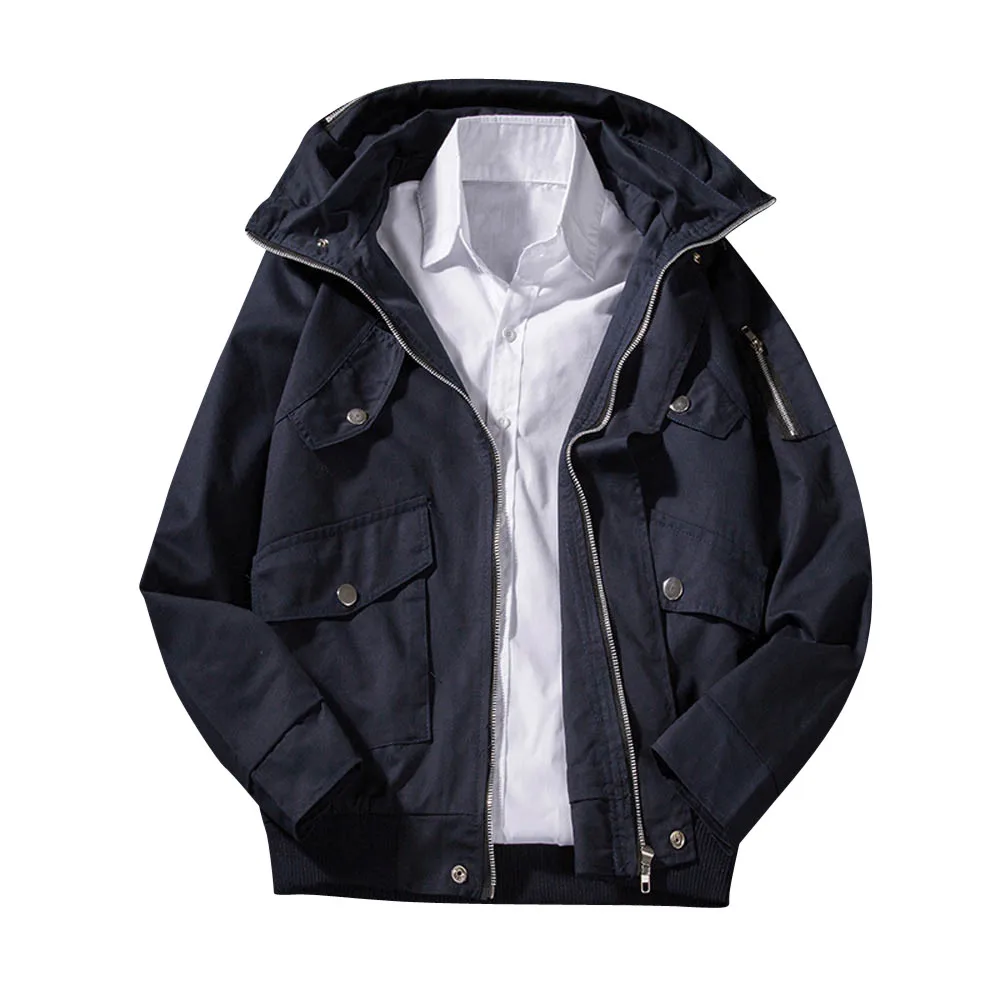 Зимняя куртка 2018 г. мужская куртка-пилот мужчины куртки зимняя парка зима уличная
