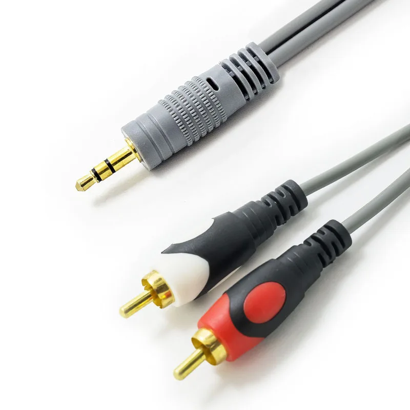 Аудиокабель 2RCA на 3 5 аудиокабель RCA с разъемом мм кабель AUX для DJ-усилителей