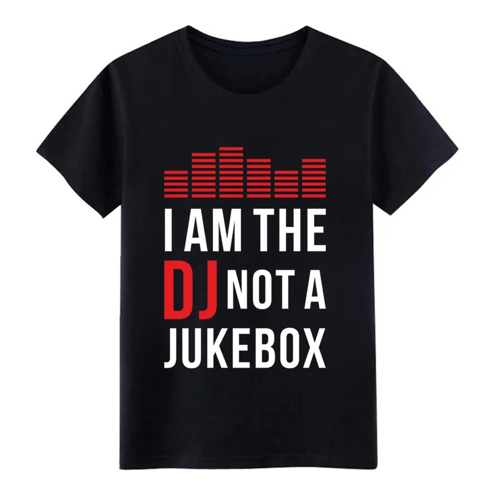 Мужская футболка с надписью I am the DJ not a Jukebox удобная Весенняя винтажная рубашка