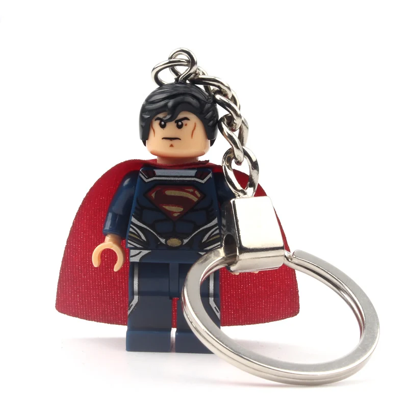 Одиночная Marvel DC классический супер герой фильм фигурка брелок Капитан Америка Бэтмен человек паук Строительные блоки Халк - Цвет: Цвет: желтый