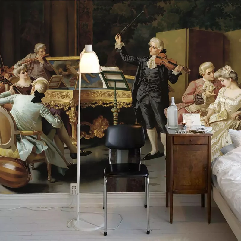 Настенное покрытие любого размера Европейская классическая картина маслом игра