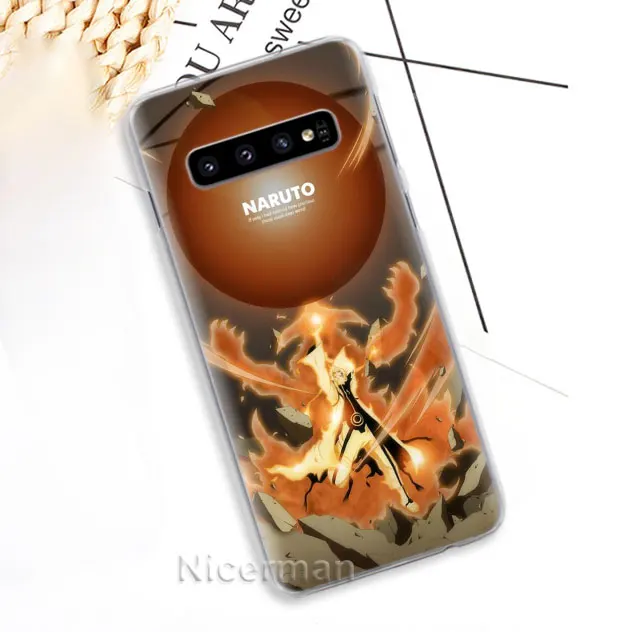 Чехол для телефона для samsung Galaxy S10e S10 S8 S9 плюс S6 S7 край A40 A50 A70 M20 чехол с рисунком из аниме «Наруто» Учиха Итачи жесткий поликарбонатный чехол - Цвет: 12