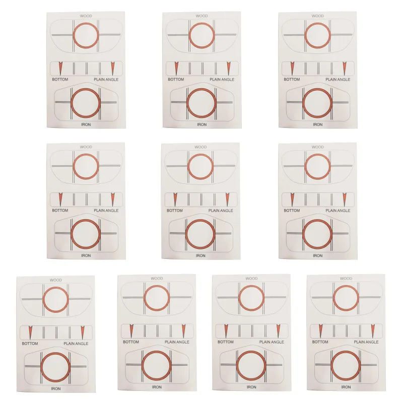 2019 этикетка мишень для гольф клуба наклейка железная Милая точка тестовая бумага