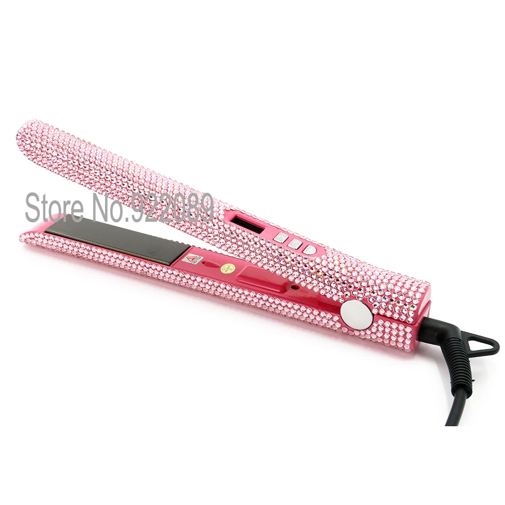 Выпрямитель для волос с кристаллами и титановой пластиной|hair straightener|hair flat ironhair |