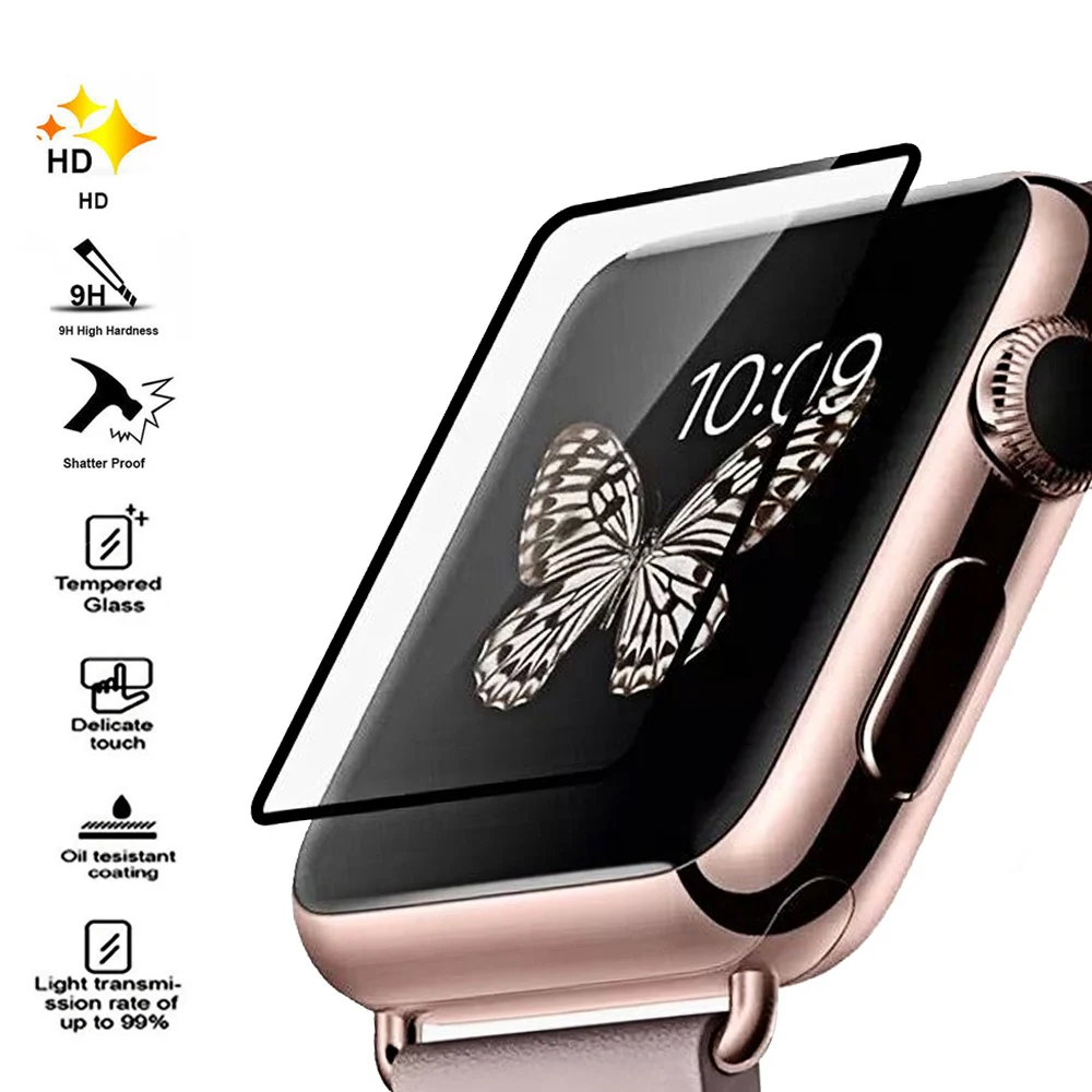 Защитная пленка для экрана Gosear из закаленного стекла твердость 9H Apple Watch iWatch i Wach