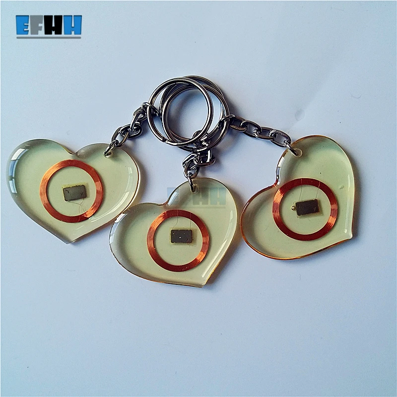 125 кГц EM4100/TK4100 ID прозрачные тропы клеевой карты rfid метка для ключей только чтения
