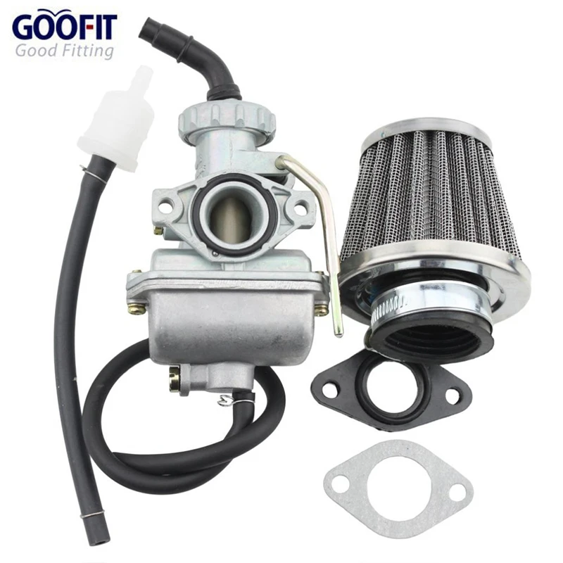 Карбюратор GOOFIT 16 мм с воздушным фильтром для квадроцикла 50cc 70cc 90cc Dirty Bike and Go Karting