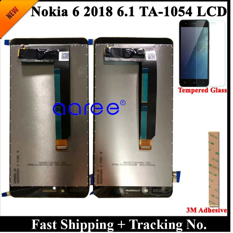 ЖК-дисплей класса AAA для Nokia 6 2018 1 дюйма TA-1045 сенсорный ЖК-экран с цифровым