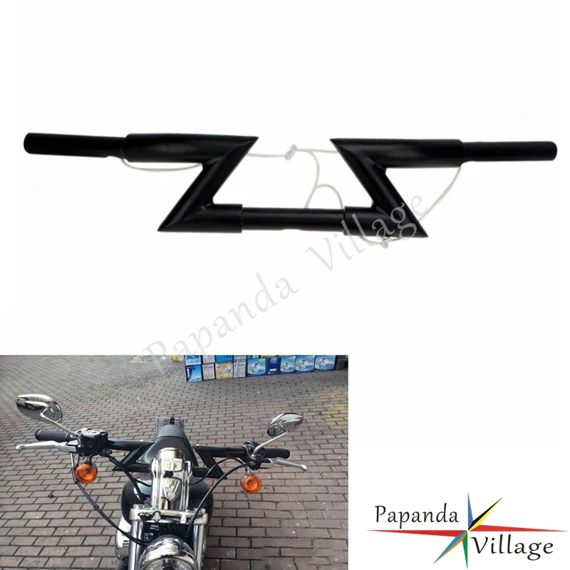 Мотоциклетный руль Papanda 1 дюйм Z стержни для Harley Softail Dyna XL Sportster Chopper Bobber Triumph|Руль