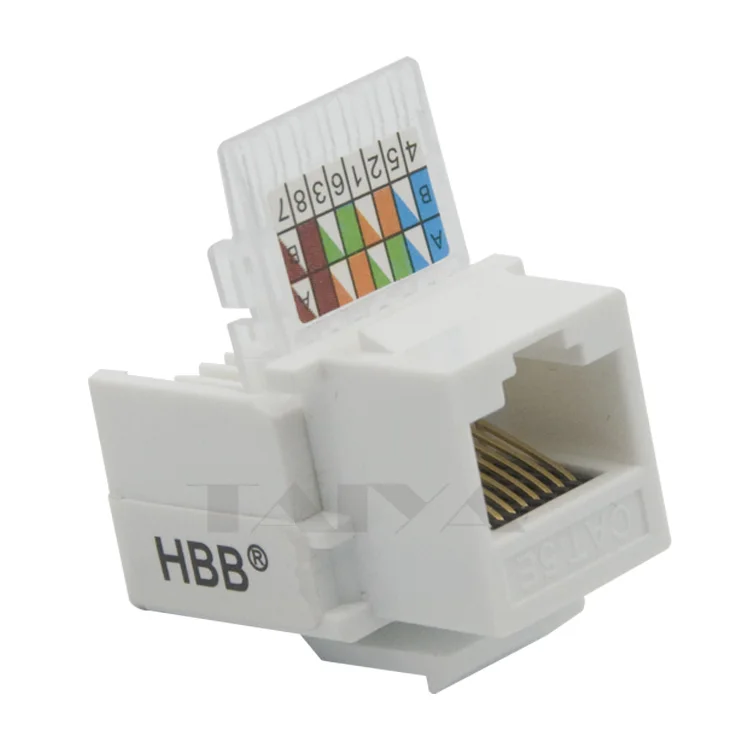 

keystone CAT5E RJ45 with white color