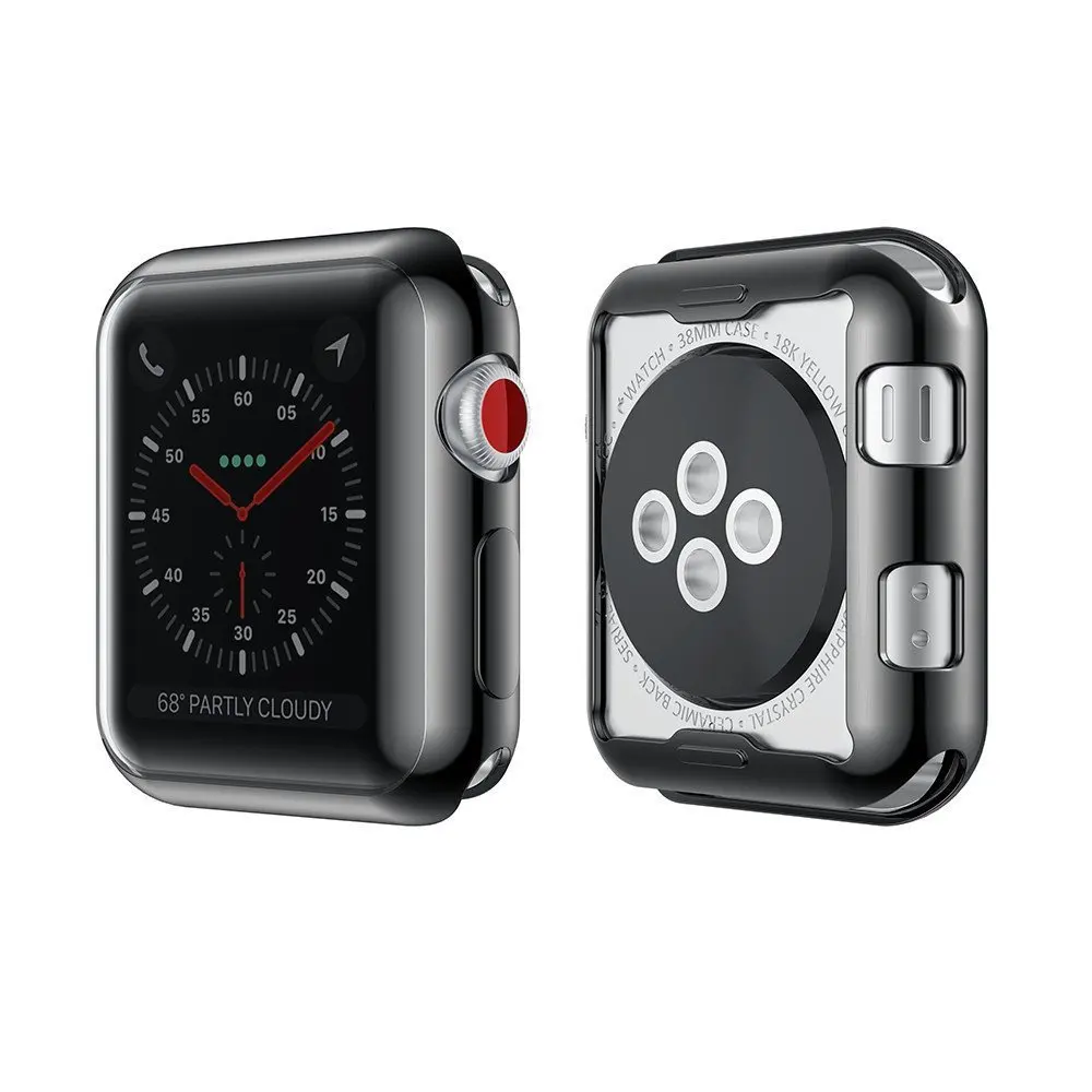 For Apple Watch Case Protector Cover 38/42mm Screen Soft Slim for Series 2/3 |