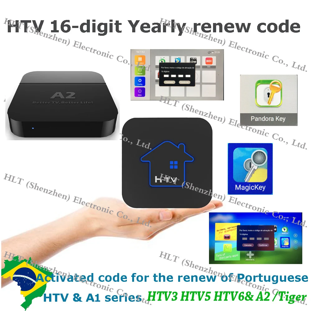 Коробка HTV tigre box H tv 3 H tv 5 H tv 6 H tv A1 A2 A3 BOX IP tv 5+ 6plus IP tv 6 IP tv 8 4K бразильское ТВ годовая плата за подписку