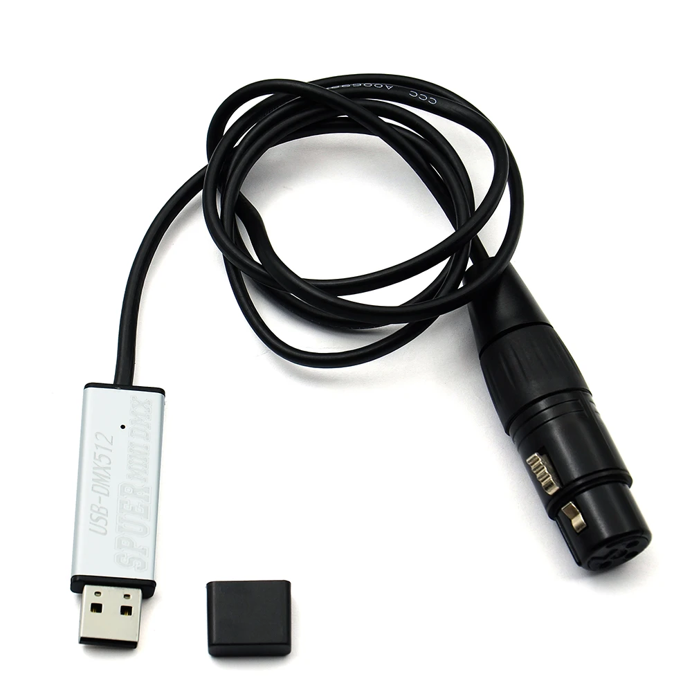 Адаптер интерфейса USB к DMX светодиодный DMX512 студийный компьютер ПК контроллер