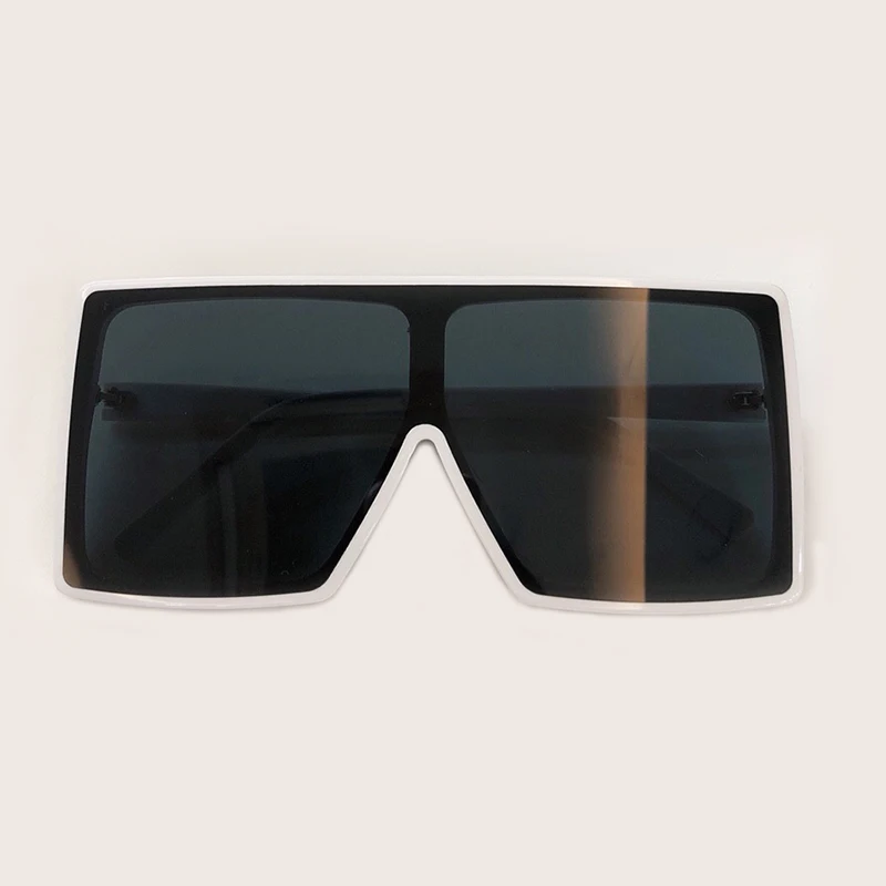 No1 Sunglasses Негабаритные Квадратные Солнцезащитные очки Для мужчин Для женщин Flat Top мода металлический каркас солнцезащитные очки для женщин бренд оттенки зеркало - Цвет линз: No1 Sunglasses