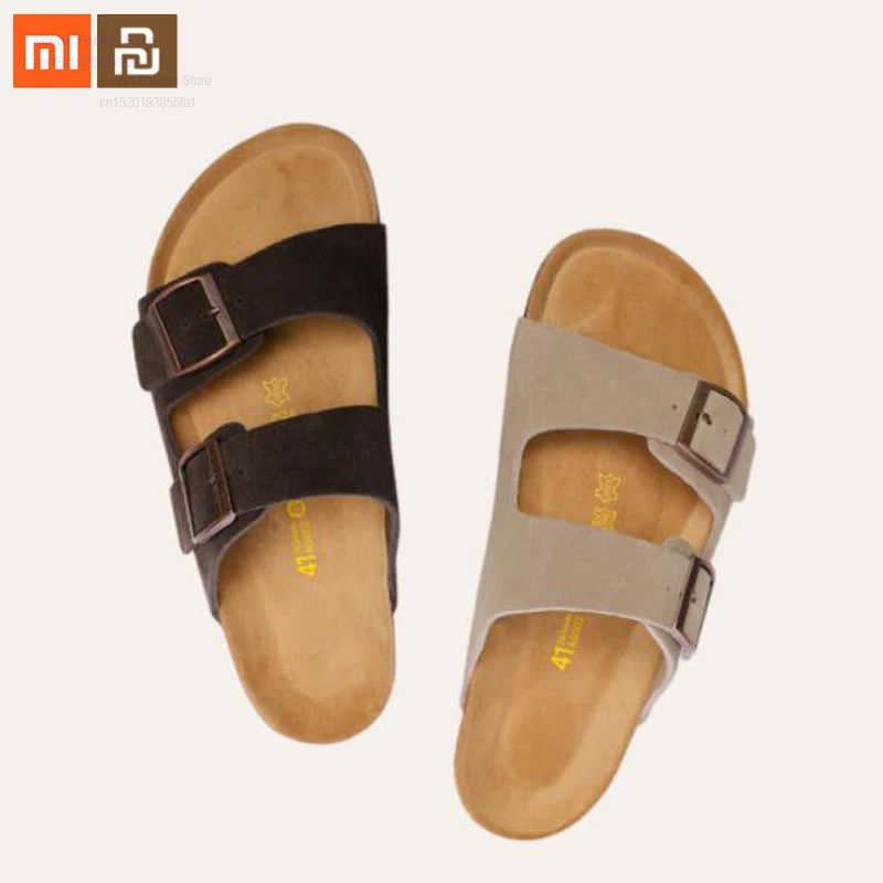 Сандалии xiaomi mijia wild замшевые с пробковой поверхностью Нескользящие