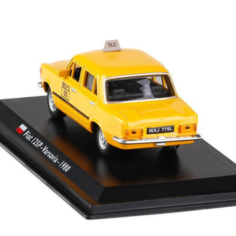 Классическая модель такси FIAT 125P Varsavia 1980 в масштабе 1:43 из металлического сплава
