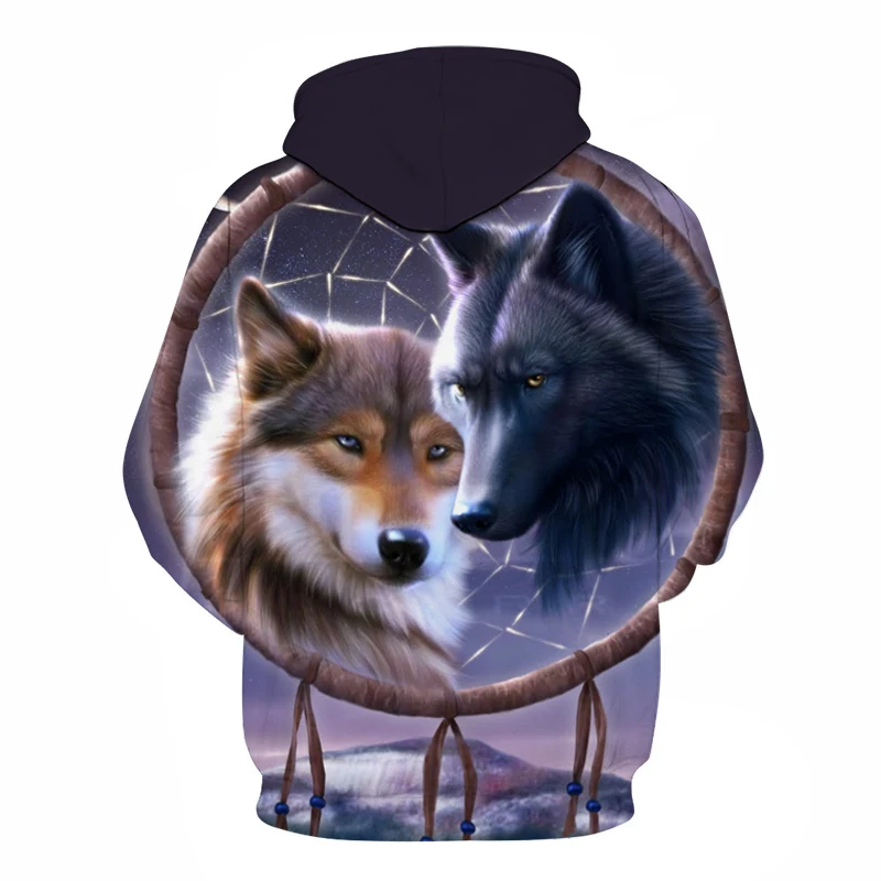 Толстовка Мужская/женская с капюшоном и принтом Ловец снов | Мужская одежда