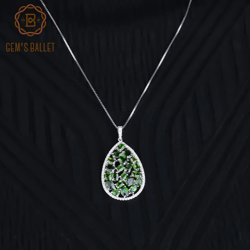 GEM'S BALLET 5.98Ct натуральный хром диопсид изысканные ювелирные изделия из