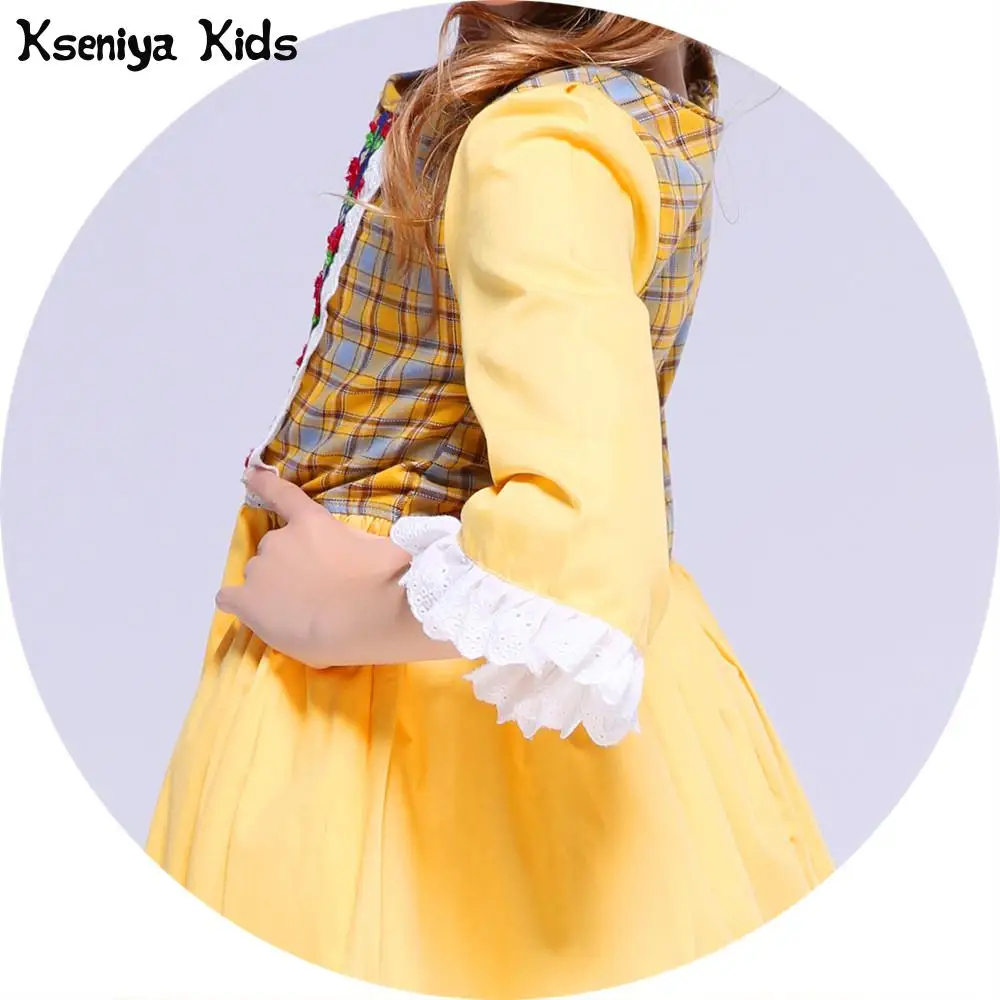 Kseniya Kids Spring Summer Baby Girls Fashion Show Clothing Victorian Lace Princess Cute Dress Girl Flower Party Costumes | Детская
