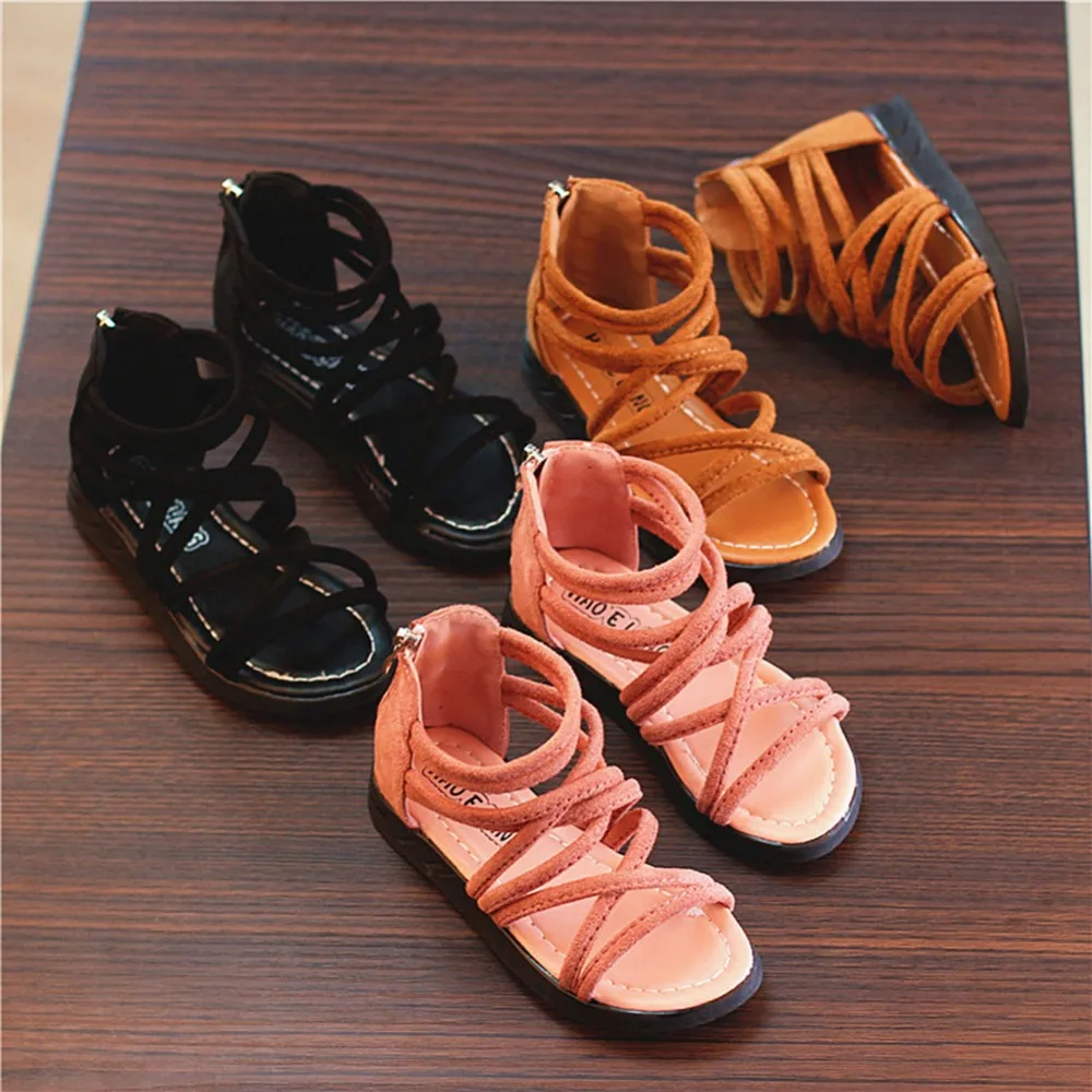 

summer girls gladiator sandals boots Roman kids sandals toddler baby shoes