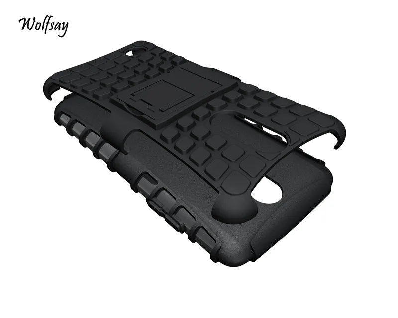 Wolfsay For Case LG K8 2017 Cover Rubber &amp Hard PC Fundas LV3 k8 X300 M200N Holder Stand |