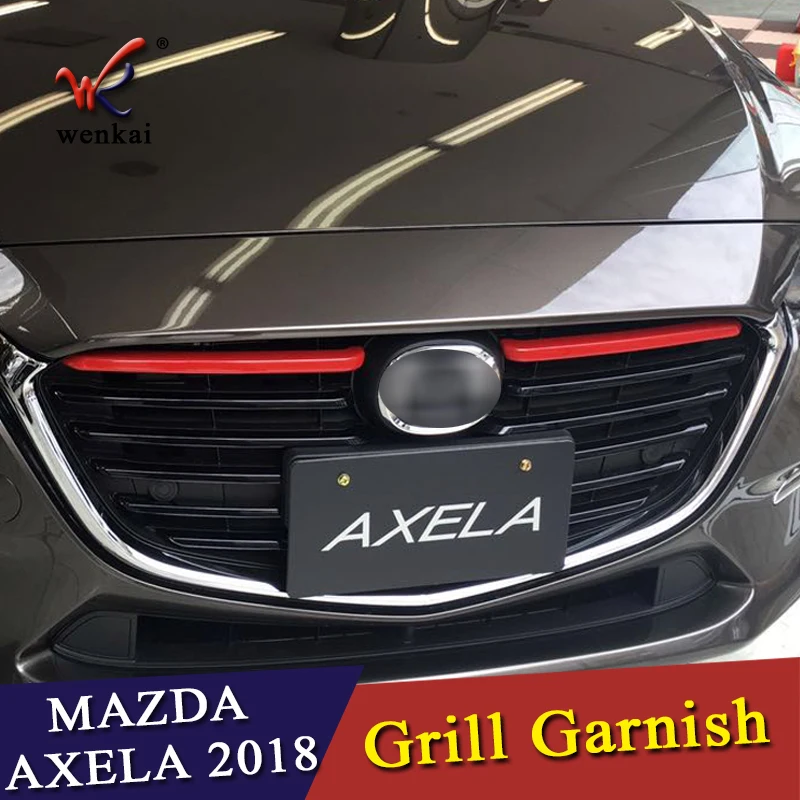 Передняя решетка радиатора для Mazda 3 Axela BM 2017 2018 сетчатая крышка гриля вставка