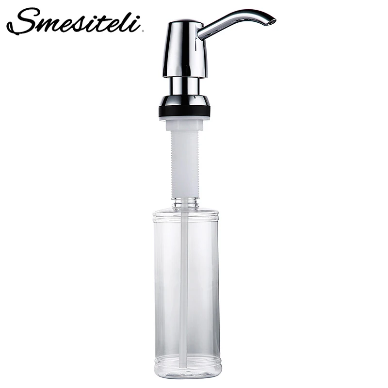 

Smesiteli Kitchen Sink Soap Dispenser Chrome Plated ABS Bottle 320ML 360 Degrees Swivel For Kitchen Bathroom Liquid Soap Dispens