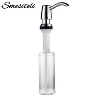 smesiteli kitchen sink soap dispenser chrome plated abs bottle 320ml 360 degrees swivel for kitchen bathroom liquid soap dispens