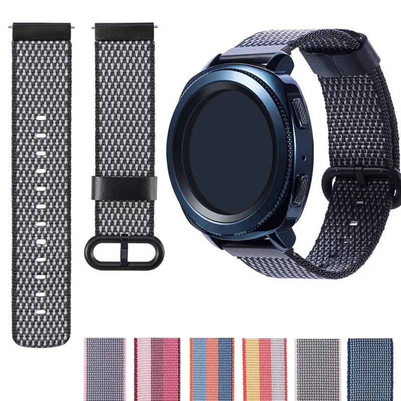 

Ремешок для часов, 20 мм, нейлон, для Samsung Gear Sport/Gear S2 Classic