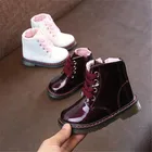 Ботинки кожаные для мальчиков и девочек, осень детская обувь для младенцев г., 019
