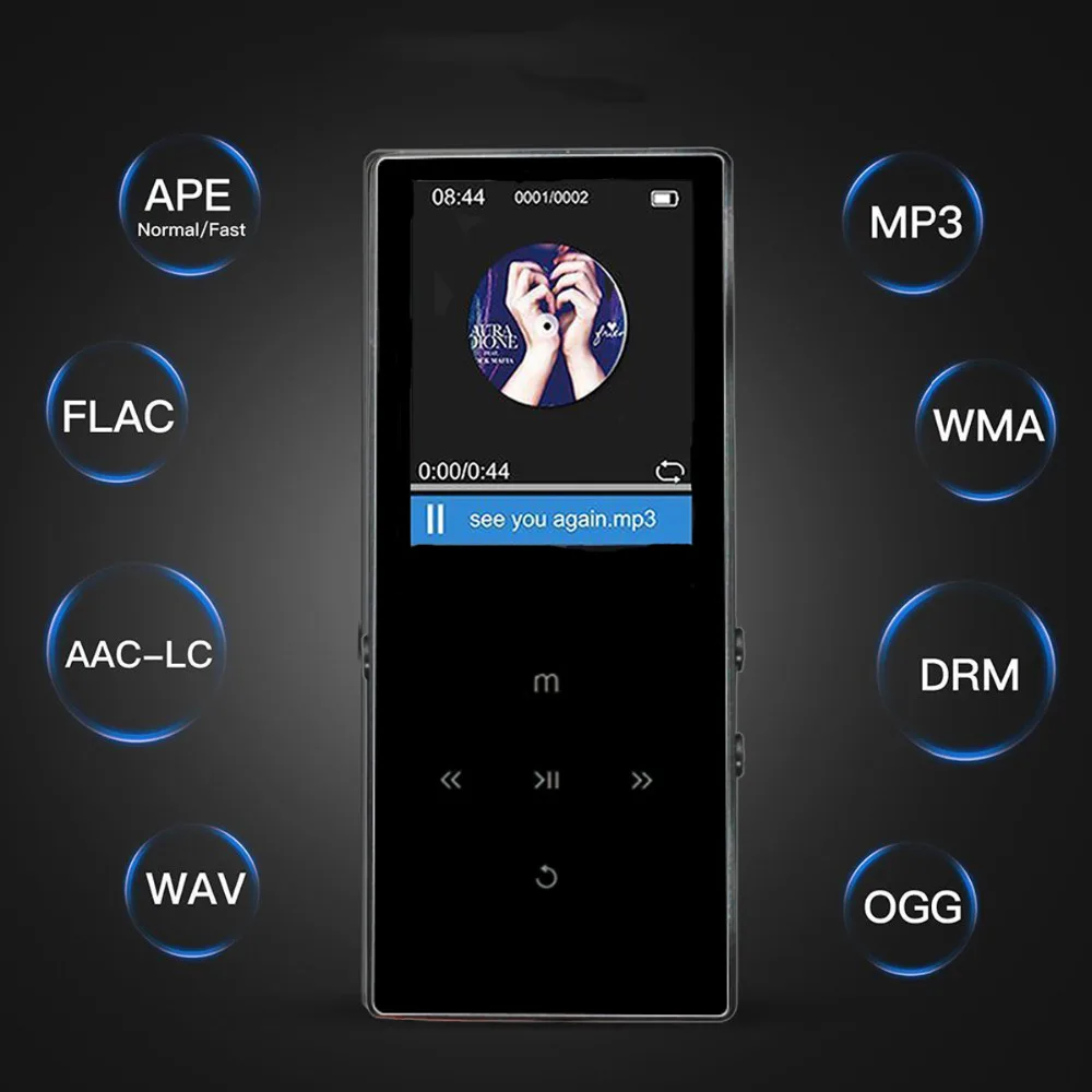 CHENFEC A8 Bluetooth 4,0 MP4 плеер 8 ГБ Высокое качество без потерь Музыкальный плеер с экраном 1,8 дюйма Поддержка FM рекордер A8 MP4