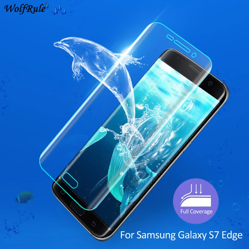 2 шт. Защитная пленка для Samsung Galaxy S7 Edge из мягкого ТПУ стекло Edge|Защитные стёкла и
