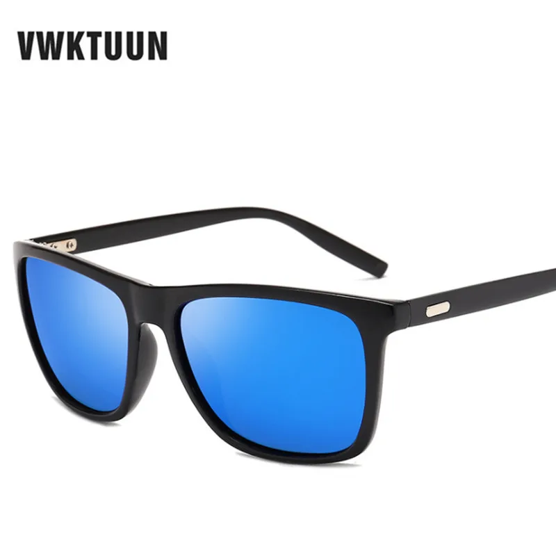 

VWKTUUN Polarized Sunglasses Men Women Mirror Points Vintage Sun glasses For Male Driving Driver Oculos Square Sunglass UV400