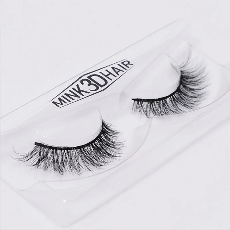 100% Real Mink Fake Eyelashes Cross 3D Hair Natural False Winged Eye Lashes | Красота и здоровье