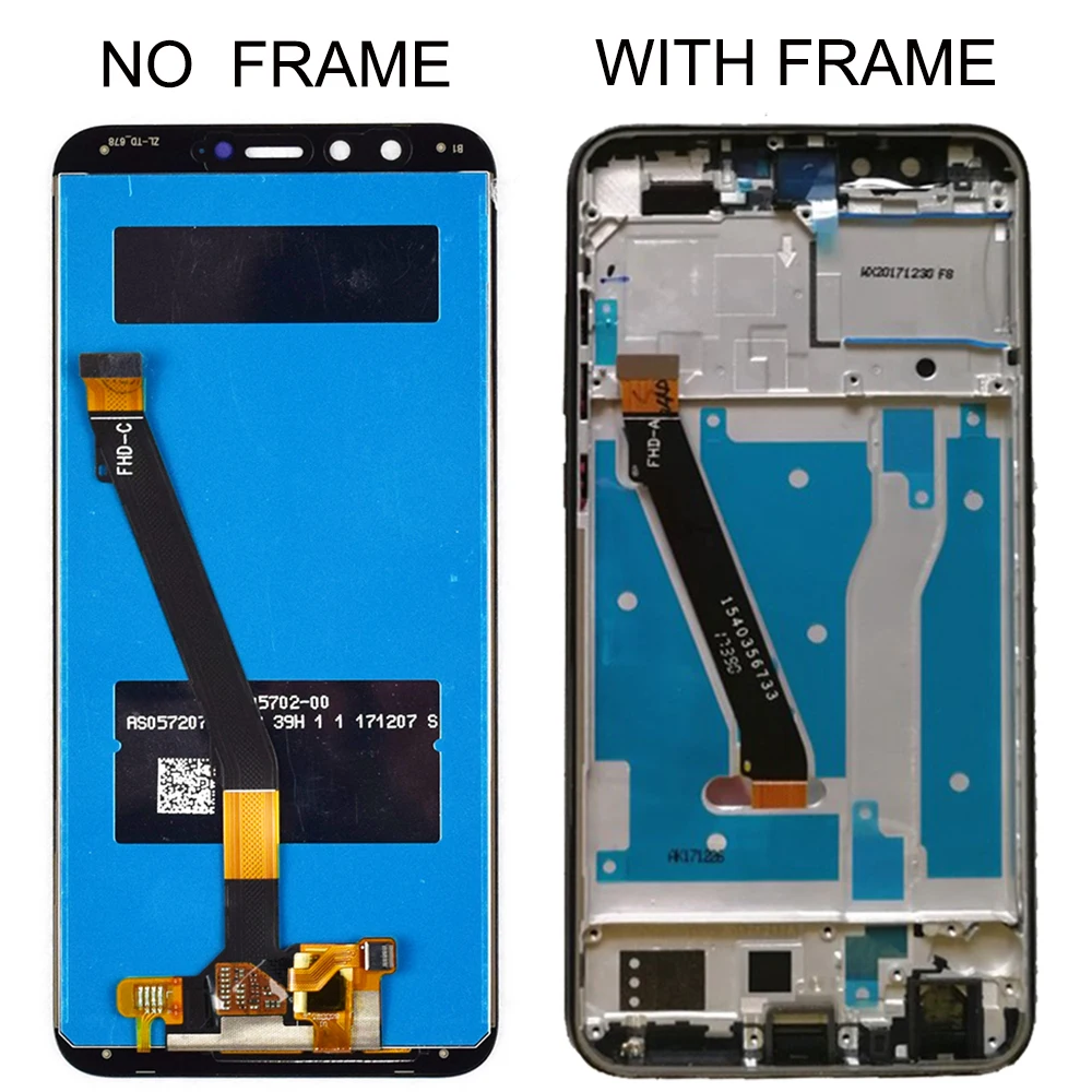 ЖК дисплей с дигитайзером сенсорного экрана для Huawei Honor 9 Lite рамкой LLD L31 L22A|Экраны