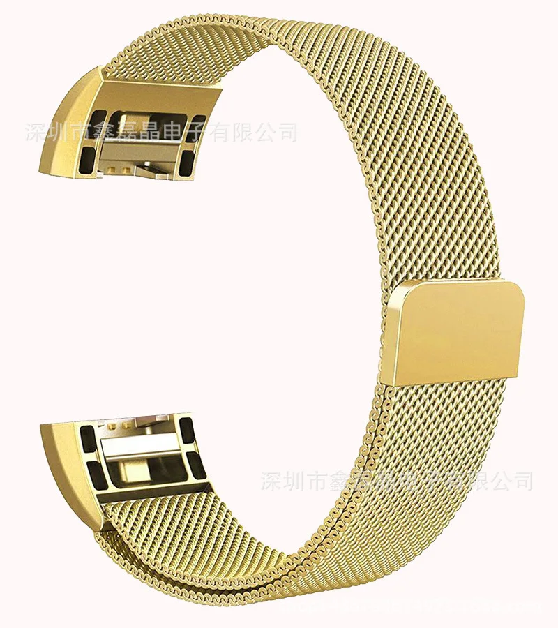 Ремешок Milanese Loop для смарт-часов Fitbit Charge2 размер L/S магнитная застежка новые модные