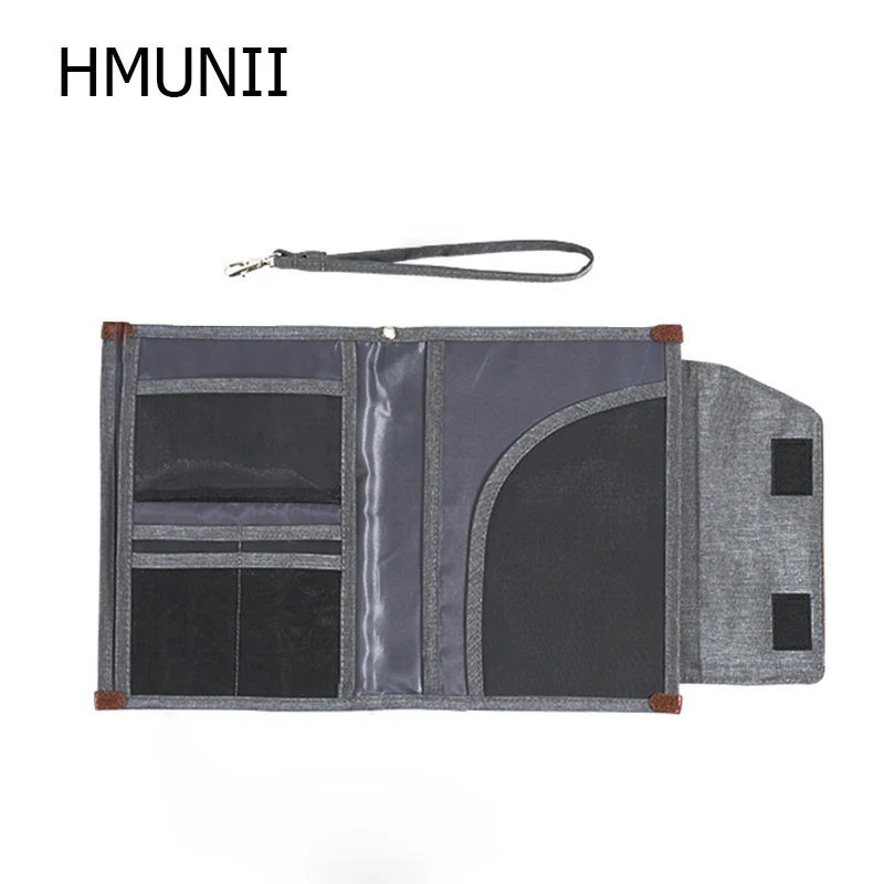 

HMUNII Waterproof Travel Document Bag Portable Student File Folder Oxford Briefcase Notebooks Phone Storage Travel accessories