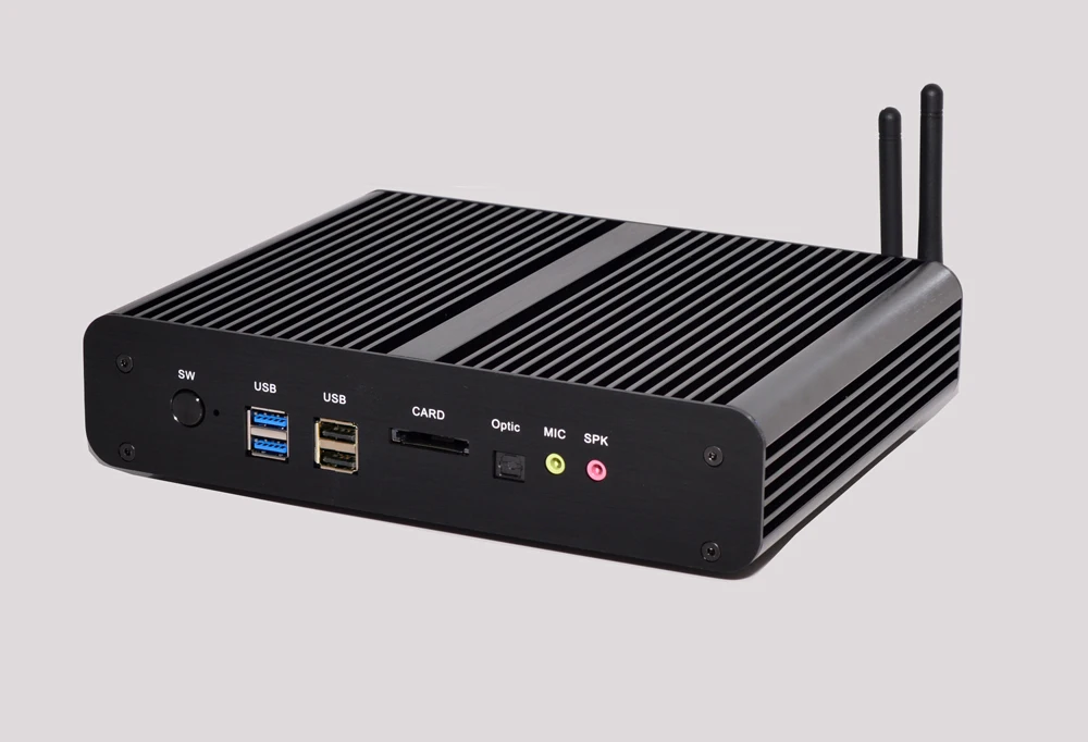 2 COM Win10 Core i5 i3 промышленный ПК Двойной Intel NUC без вентилятора minipc core i7 7660U графика 640 игровой компьютер HDMI DP HD 4K HTPC