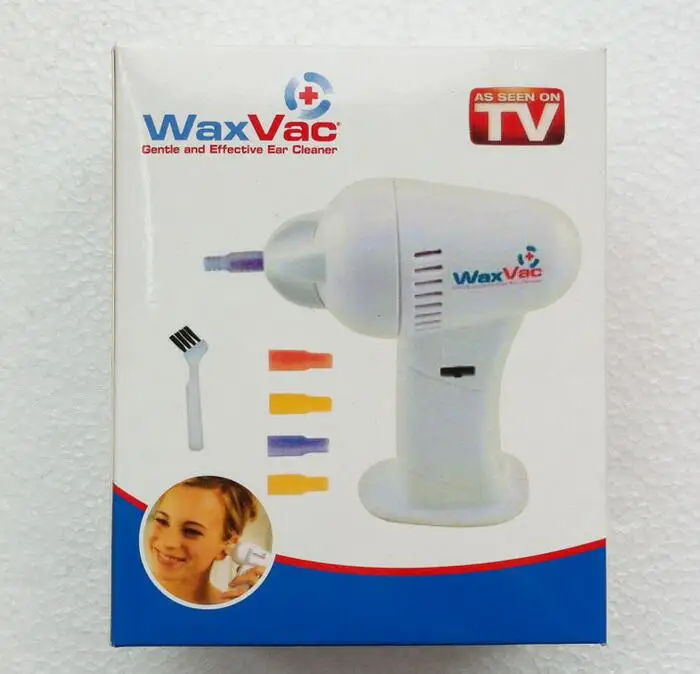 Вакуумная система для чистки ушей WAXVAC 5 шт./лот как видно по телевизору инструмент
