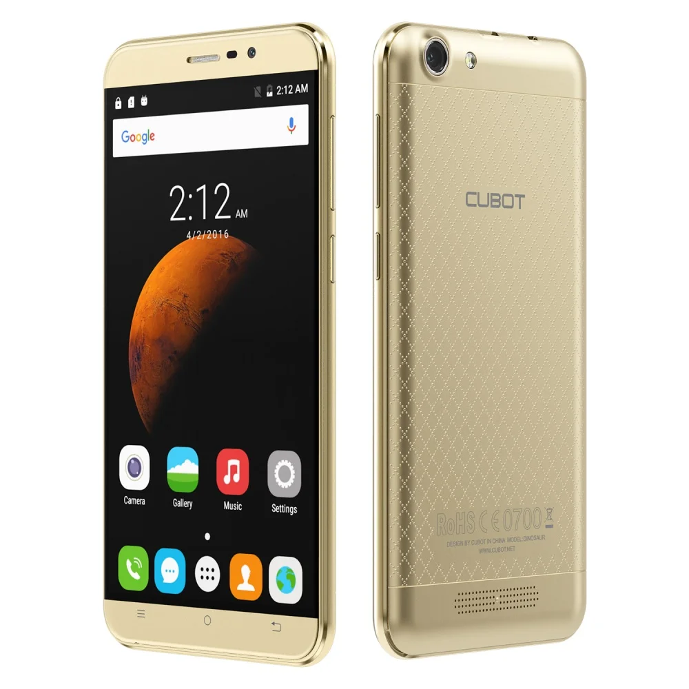 Оригинальный Cubot Dinosaur 5.5 дюймов HD экран MTK6735A Quad Core смартфон 3 ГБ оперативной памяти