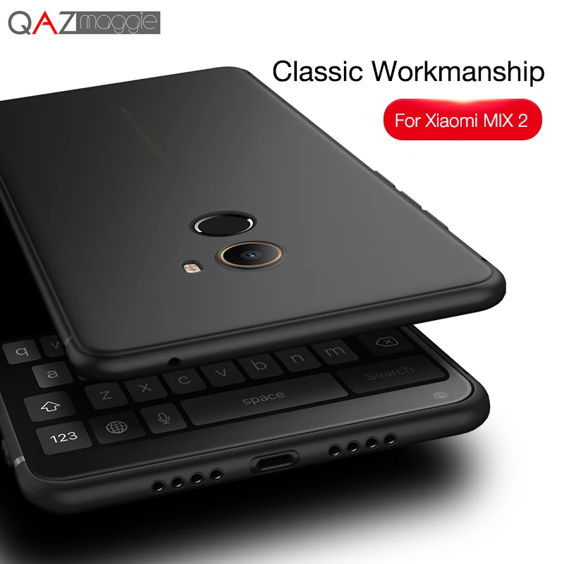 Ультратонкий чехол Xiaomi Mi MiX 2 с защитой от отпечатков пальцев 0 6 мм матовый из ТПУ