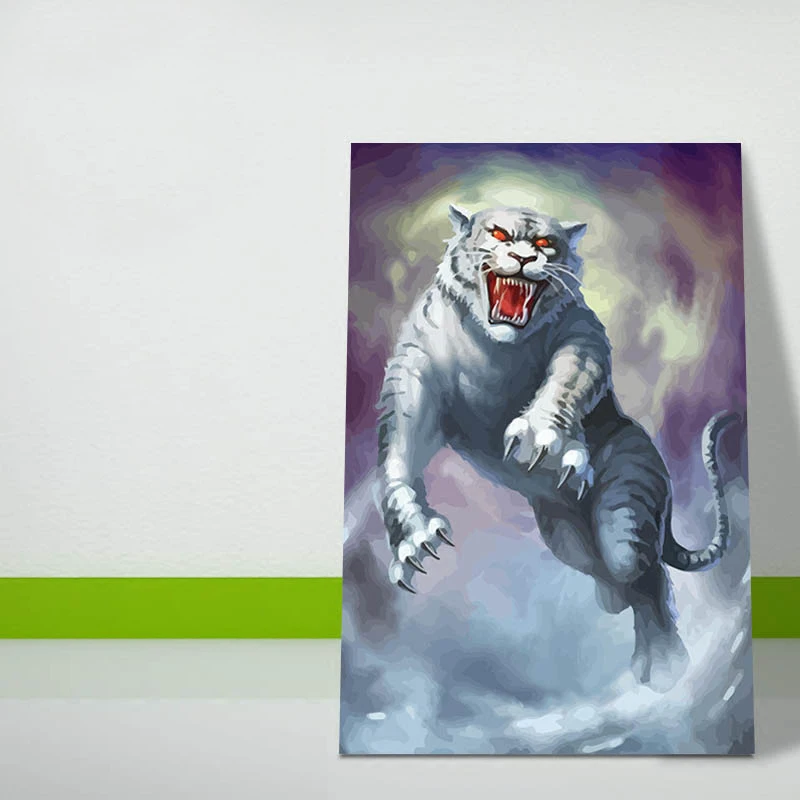 

картина модульная Diy цифровой живописи Тигр цифровой краски по номерам Красавица и чудовище модульные дома декор живопись diy картина маслом...