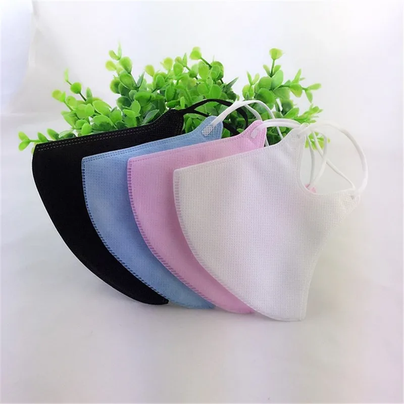 10 шт./упак. взрослых уличные пылезащитные противозапотевающие маски черный белый