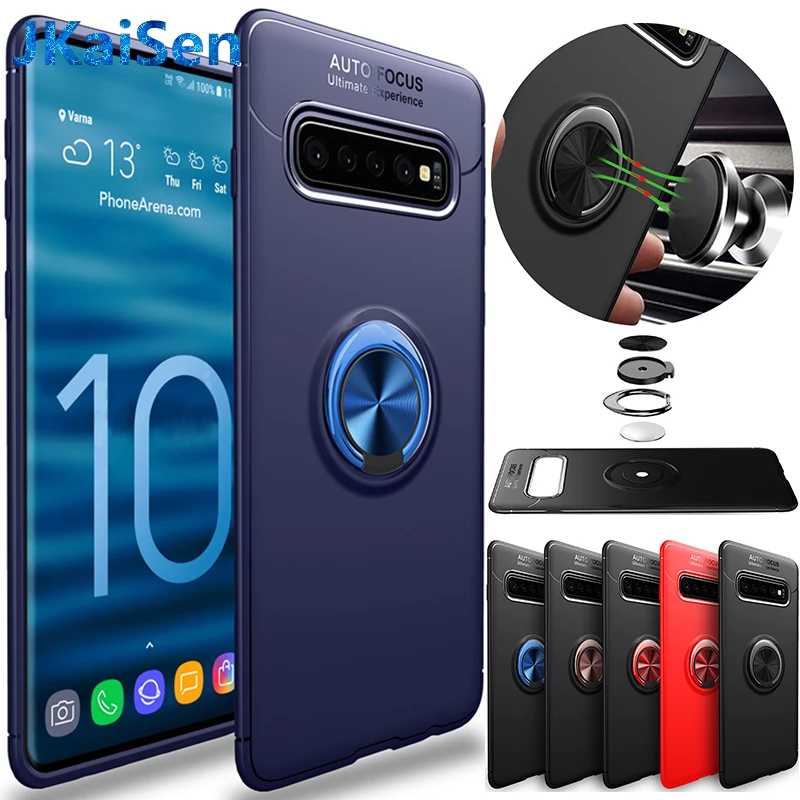 Чехол для Samsung Galaxy S10 S9 S8 S7 Plus Lite Note 8 9 A6 A7 A8 A9 автомобильный магнитный держатель на