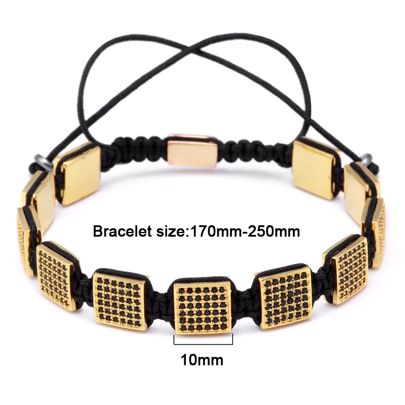 Mcllroy известный бренд плетеный браслет макраме мужские ювелирные изделия микро