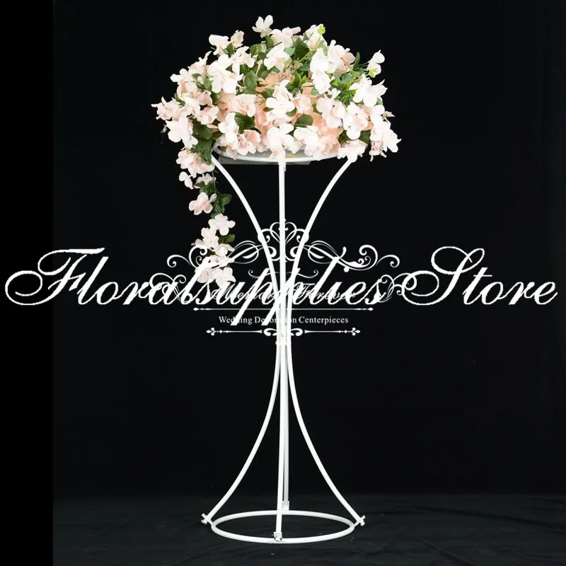 

10PCS Floor Vases Flowers Vase Column Stand Metal Pillar Road Lead Wedding Centerpieces Rack Event Party Christmas Decoration