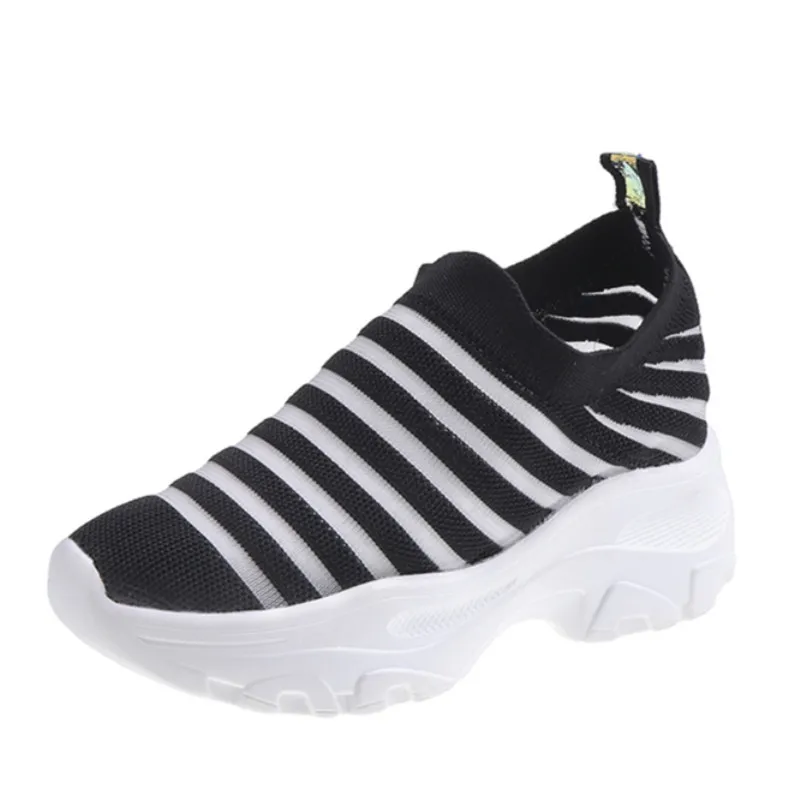 Новинка 2019 года летние дышащие сетчатые кроссовки женская обувь со скрытой