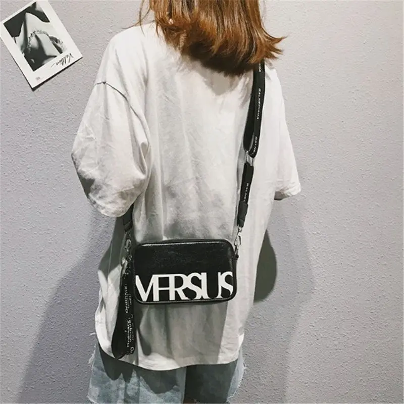 Модные женские сумки через плечо с цветным ремешком мессенджеры высокого